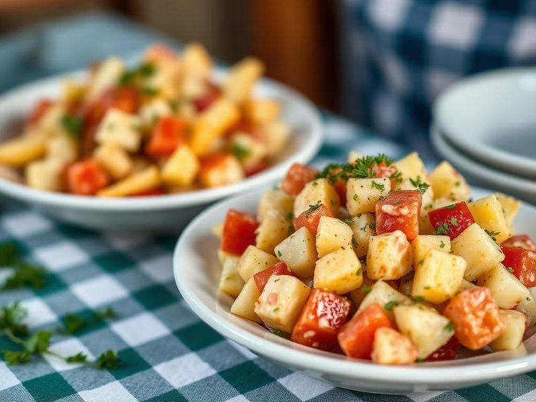 Classic American picnic potato salad