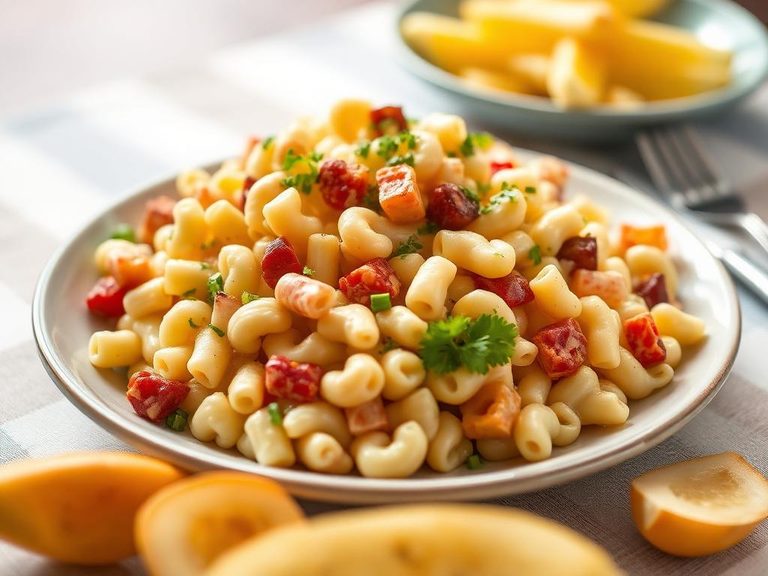 Classic American Potluck Macaroni Salad