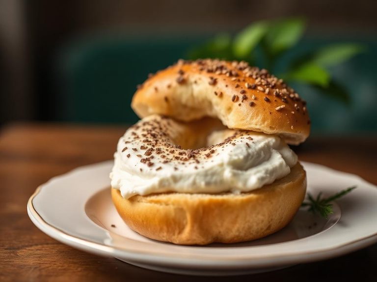 Classic bagel with cream cheese