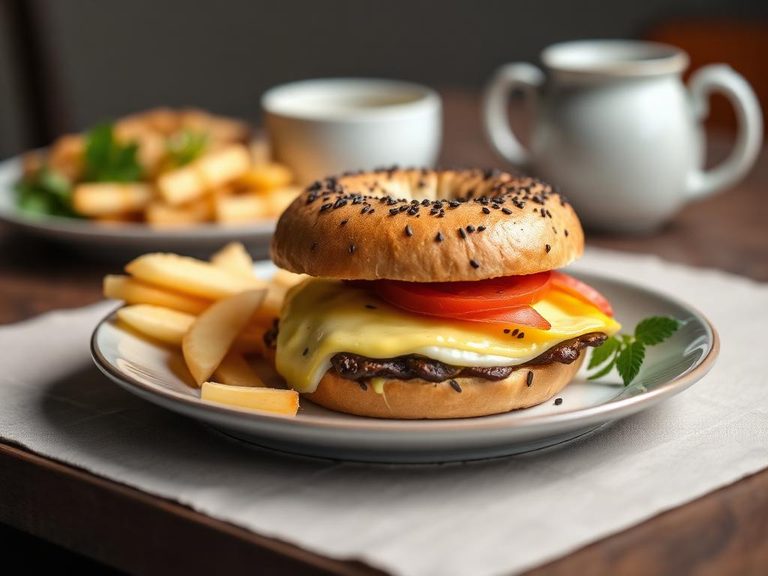 Classic Breakfast Bagel Sandwich