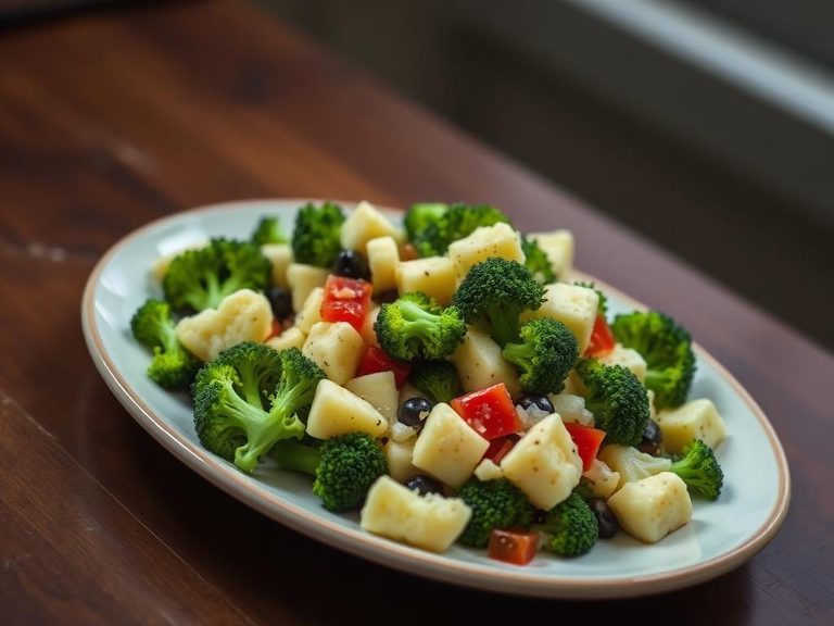 Classic Broccoli Cauliflower Salad