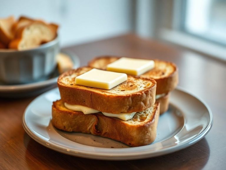 Classic buttered toast