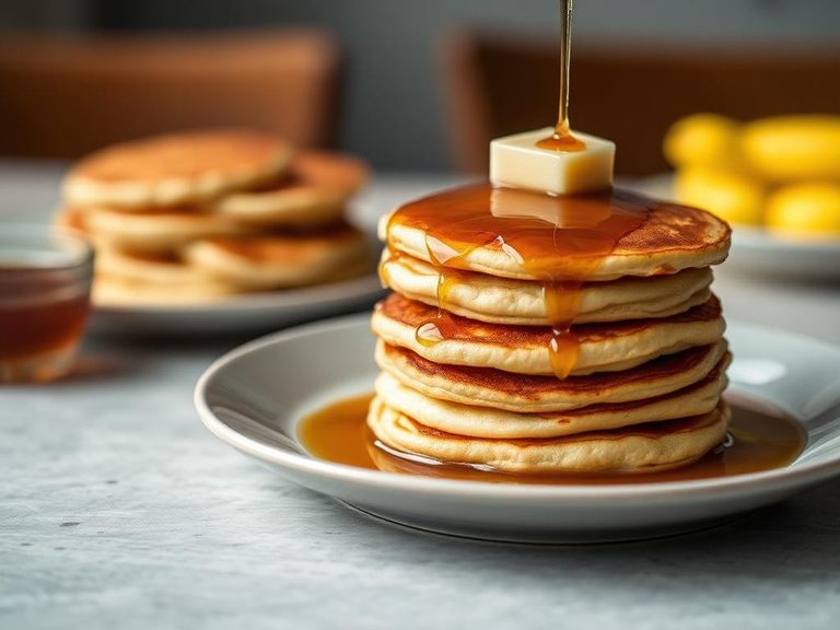 Classic Buttermilk Stack with Maple Syrup