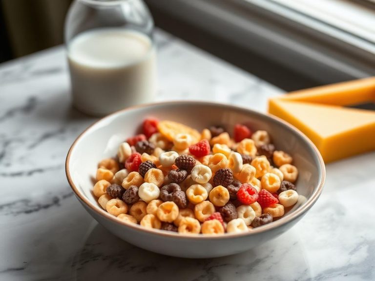 Classic Cereal Bowl with Milk