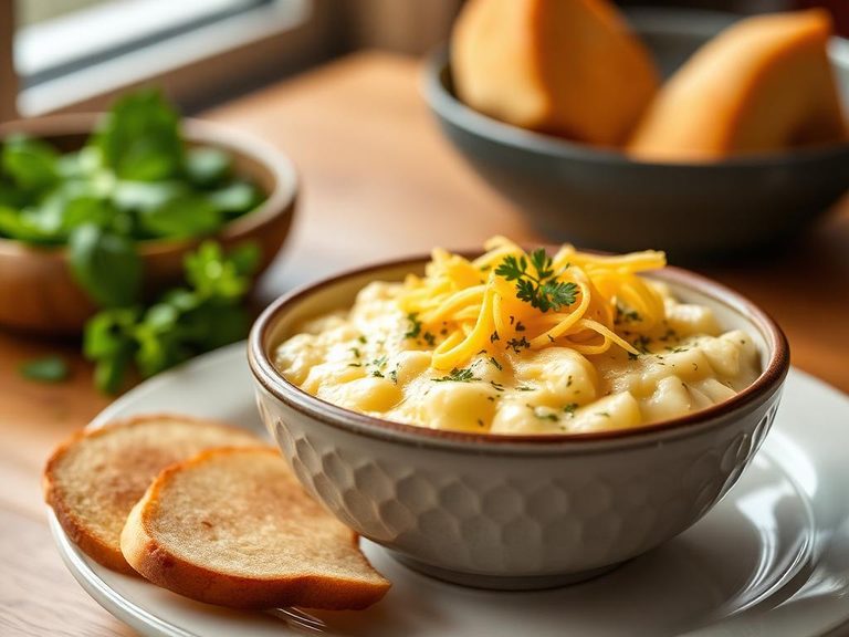 Classic cheesy grits bowl