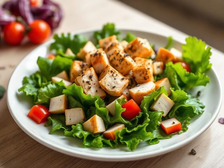 Classic Chicken Salad on Greens