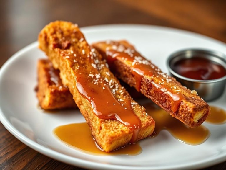 Classic French Toast Sticks with Maple Syrup