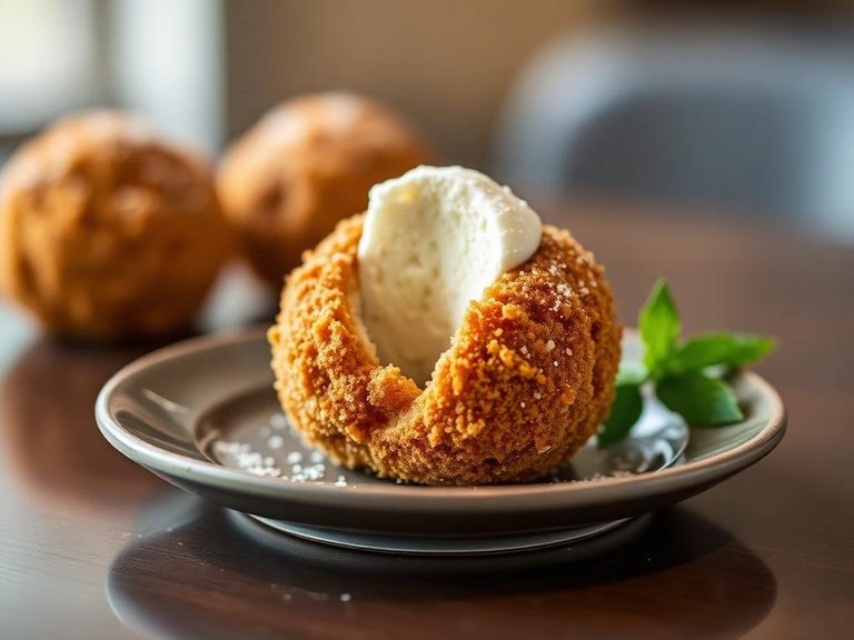 Classic Fried Ice Cream Ball