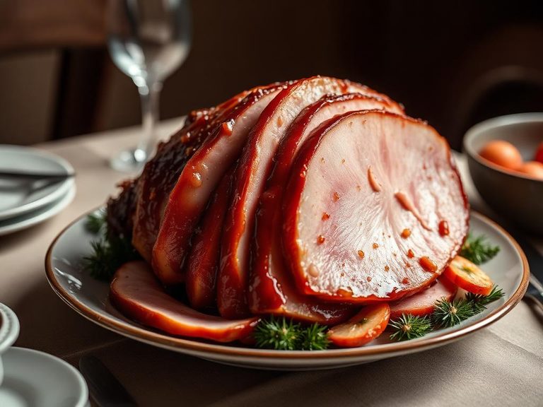 Classic glazed holiday ham