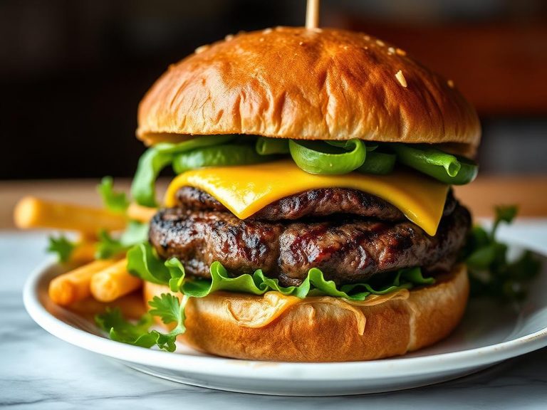 Classic hamburger or cheeseburger