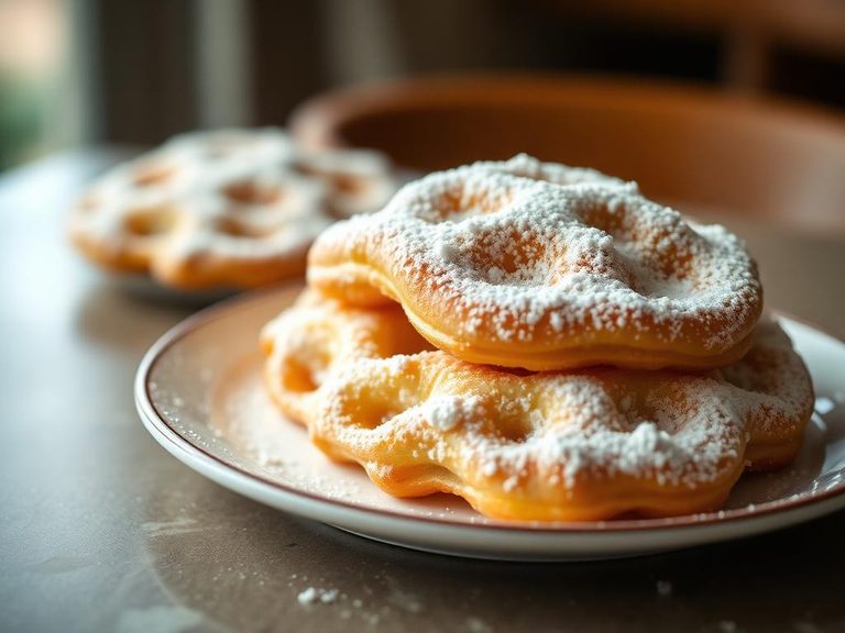 Classic powdered sugar funnel cake