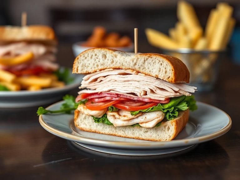 Classic Turkey Club Sandwich