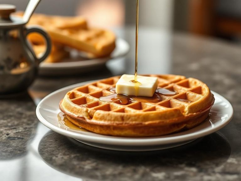Classic Waffle with Maple Syrup & Butter