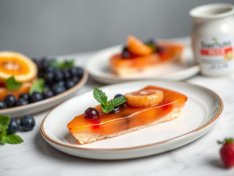 Clear fruit glaze for tarts and pastries
