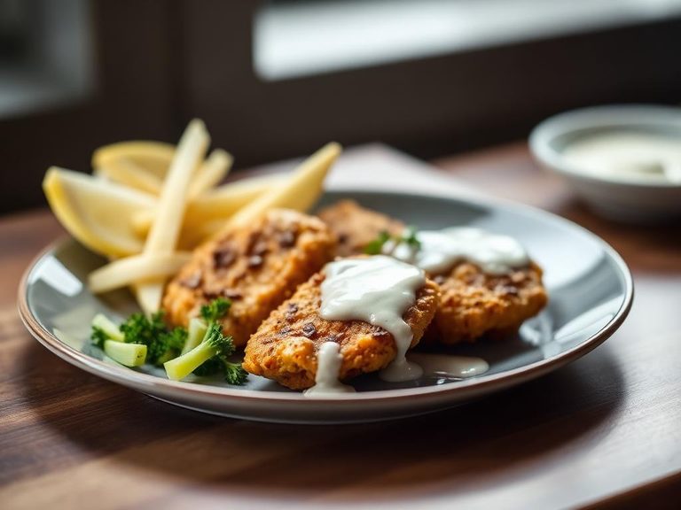 Coating for baked fish or chicken tenders