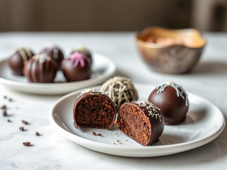 Coating for chocolate truffles