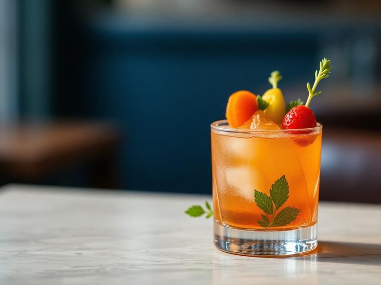 Cocktail or mocktail garnish