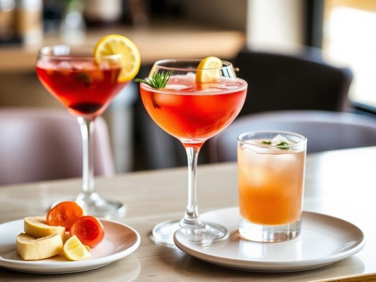 Cocktails and mocktails