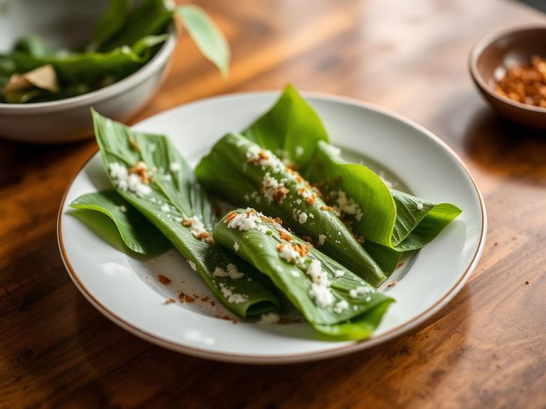 Coconut Creamed Taro Leaves (Rourou)