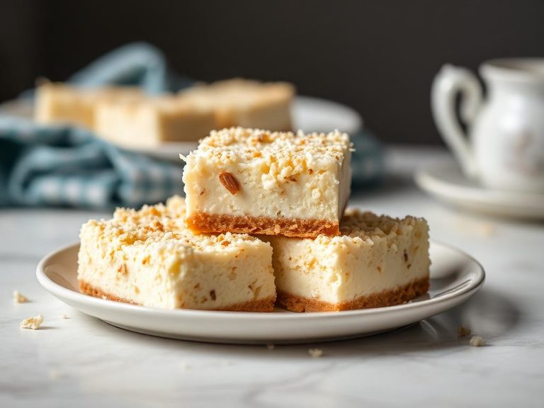 Coconut Macaroon Cheesecake Bars