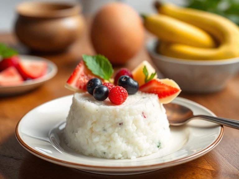 Coconut Rice Pudding with Fruit