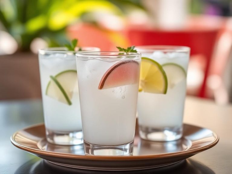 Coconut water agua fresca