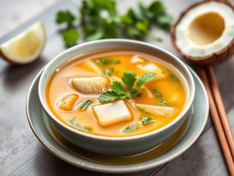 Coconut water-based curry broth