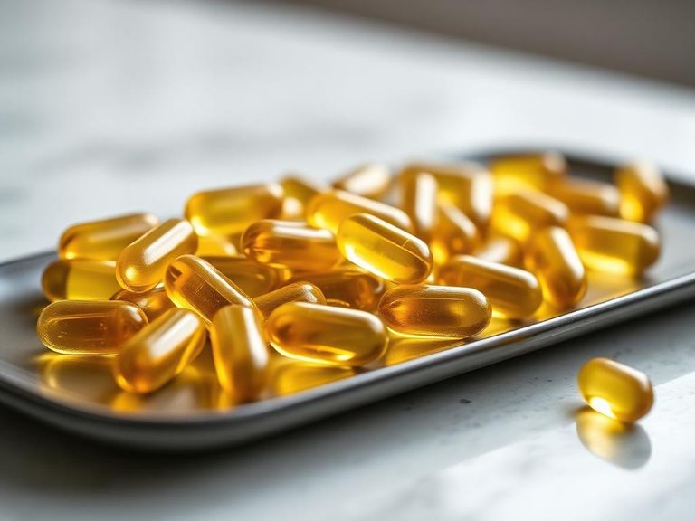 Cod liver oil capsules