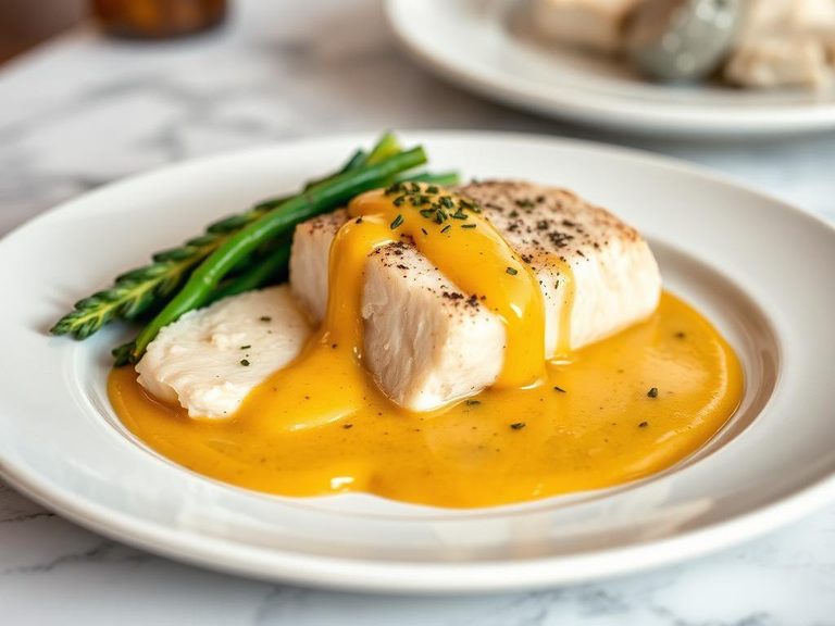 Cod with Mustard Sauce