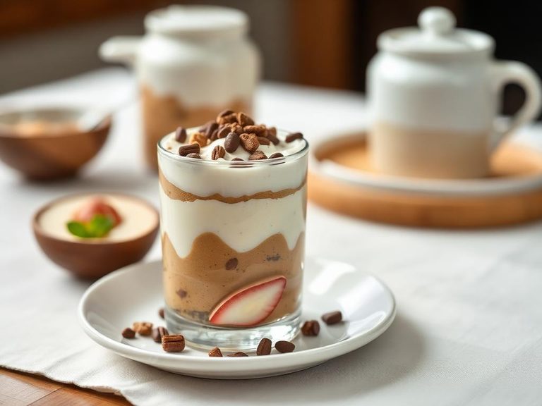 Coffee-flavored Yogurt Parfait
