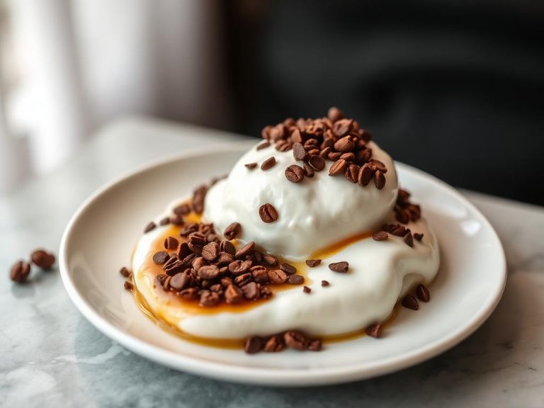 Coffee-Flavored Yogurt Topping
