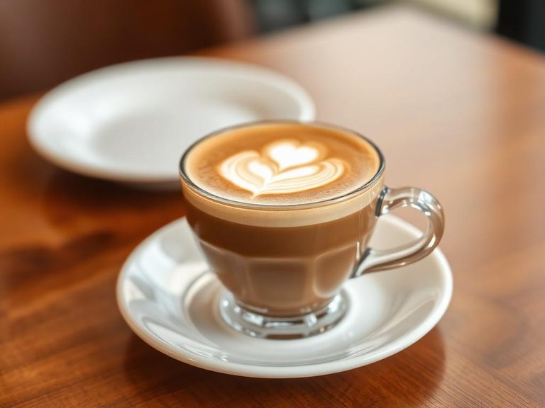 Coffee or tea latte