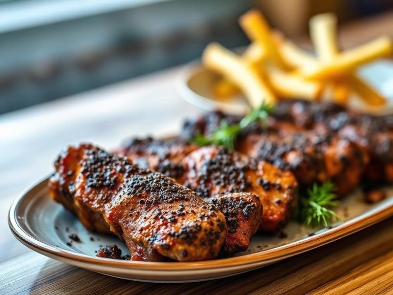 Coffee-rubbed meats