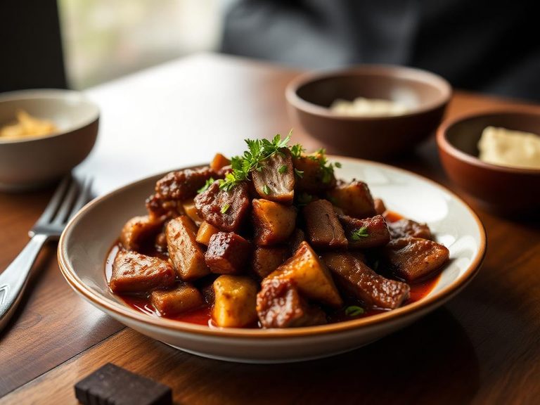 Cola-braised pork