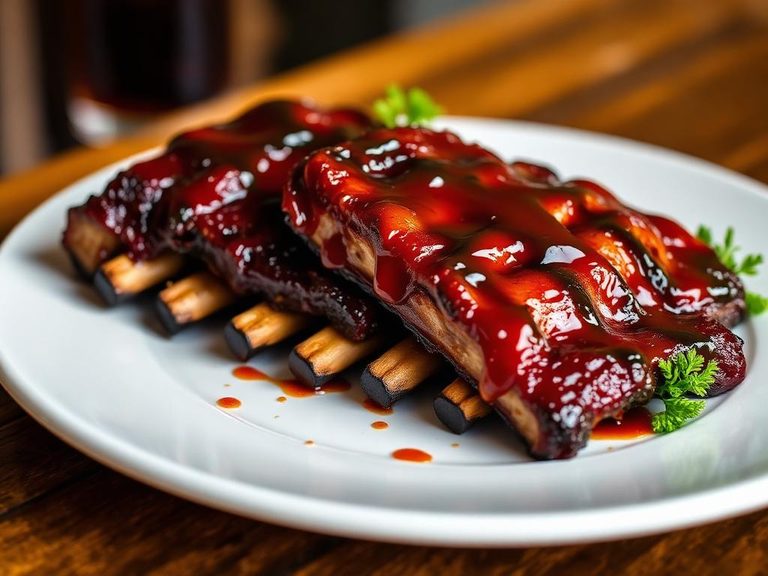 Cola-Glazed Ribs (sugar-free version)