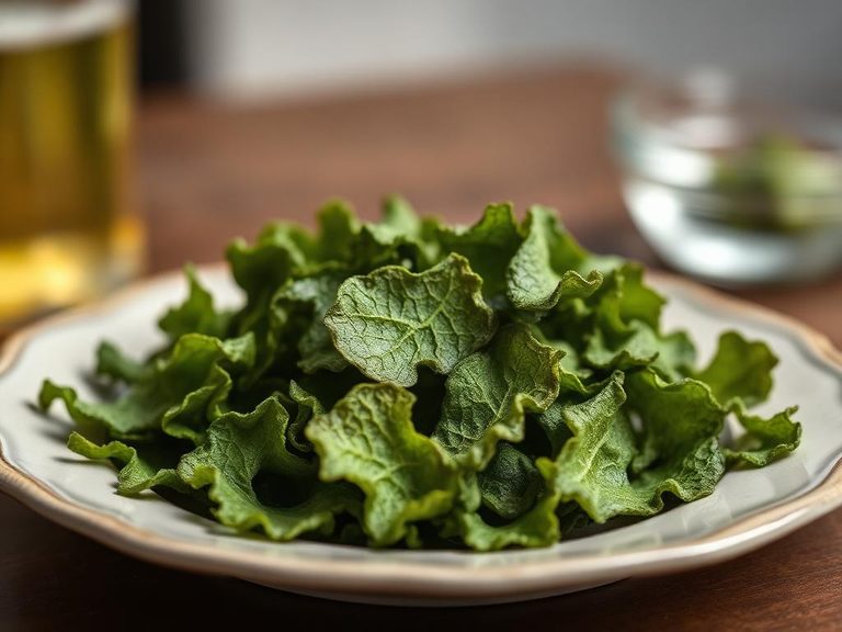 Collard green chips