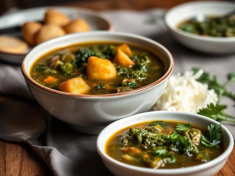 Collard green soup or stew