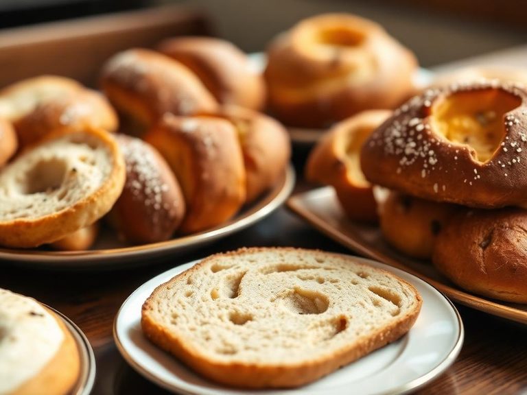 Commercially produced bread and pastries