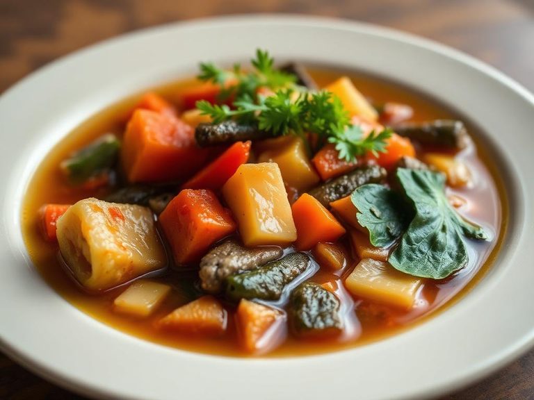 Component of a hearty vegetable soup or stew
