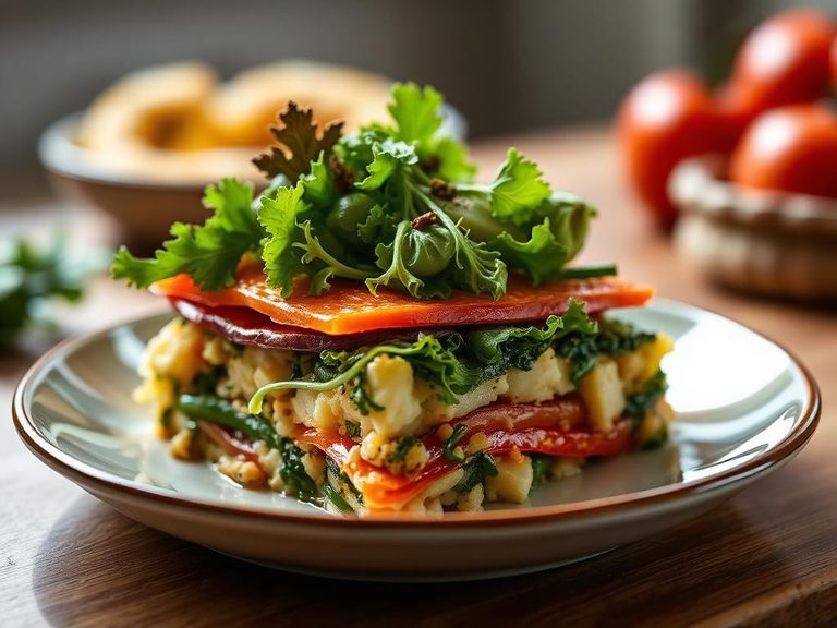 Component of a layered vegetable bake
