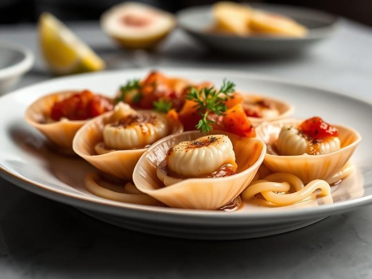 Conchiglioni ripieni di pesce