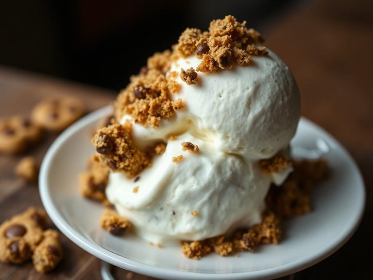 Cookie crumble topping for ice cream or yogurt
