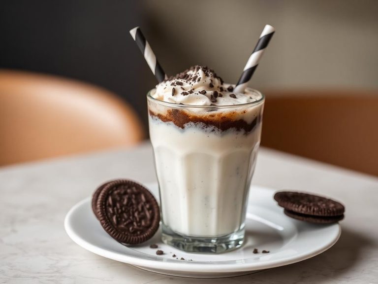 Cookies and cream milkshake