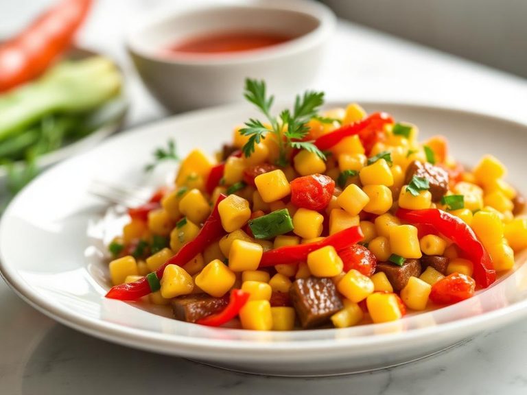 Corn and Pepper Sauté
