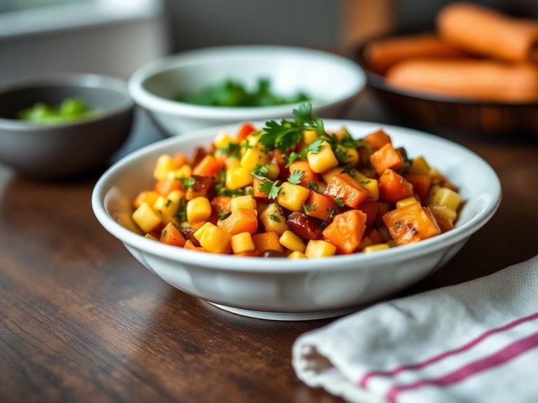 Corn and Sweet Potato Succotash