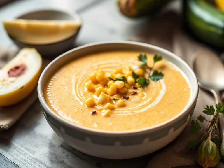 Corn and Zucchini Bisque