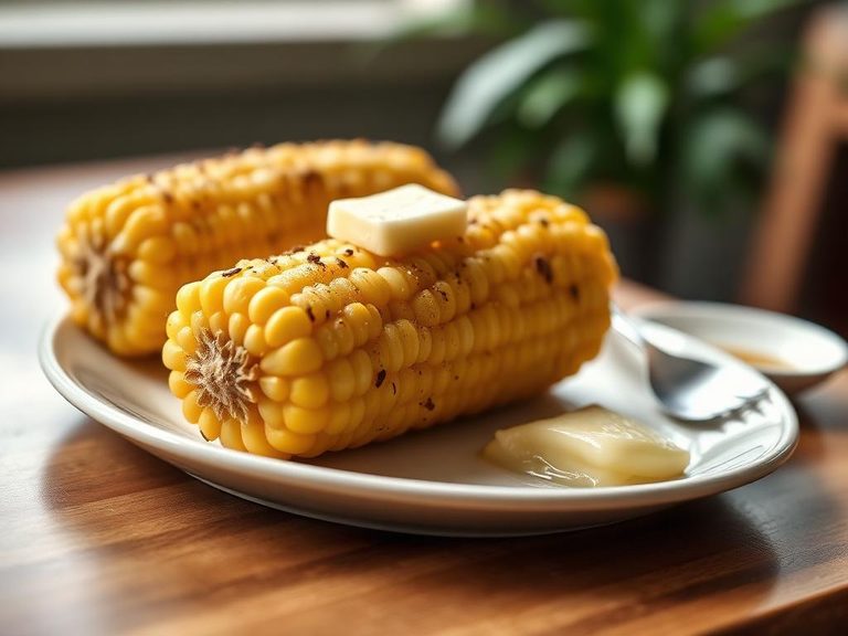 Corn on the cob with butter