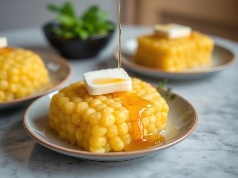 Corn Pone with Butter and Honey