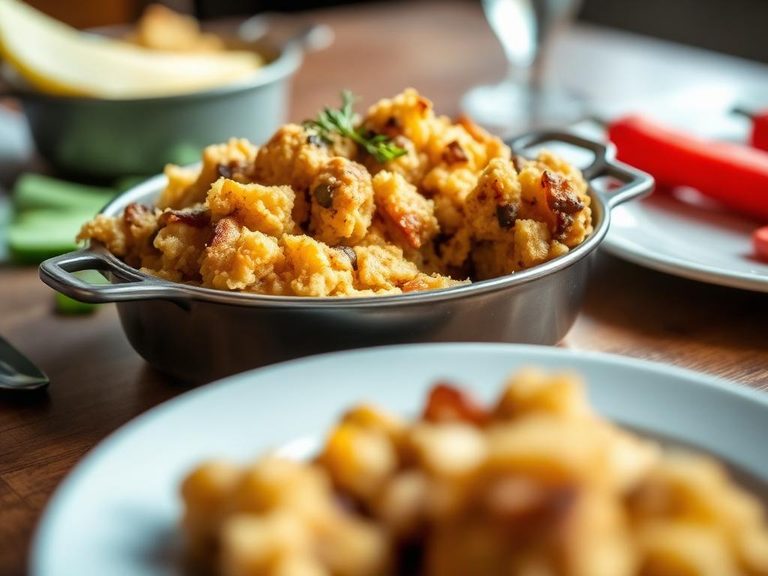 Cornbread dressing or stuffing