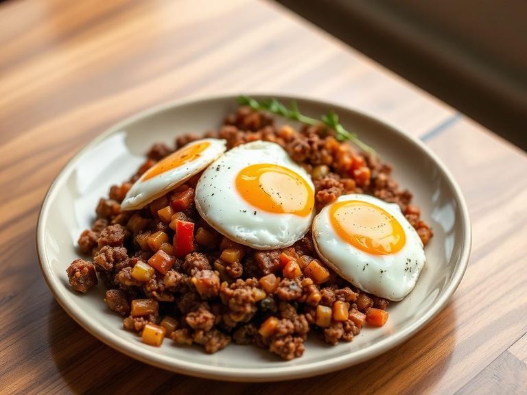 Corned Beef Hash with Eggs